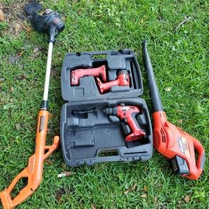 5 piece tools with hard case rechargeable battery operated